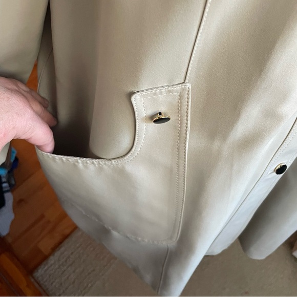 Forecaster of Boston Vintage Faux Fur Lined Long Cream Coat Women's Plus Size 16 - Picture 11 of 13